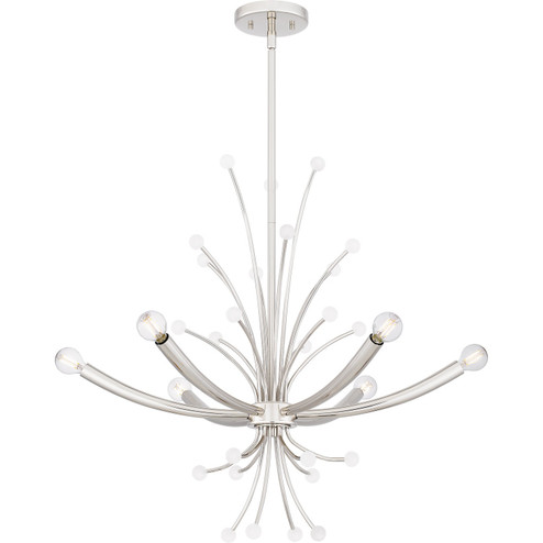 Kiera Six Light Chandelier in Polished Nickel (10|PCKIE5029PK)