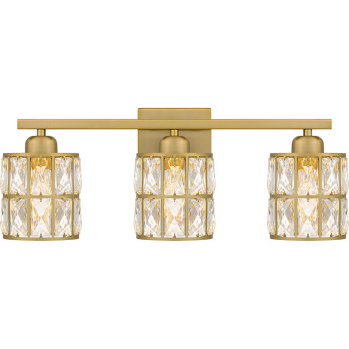 Gibson Three Light Bath in Aged Brass (10|GIB8622AB)