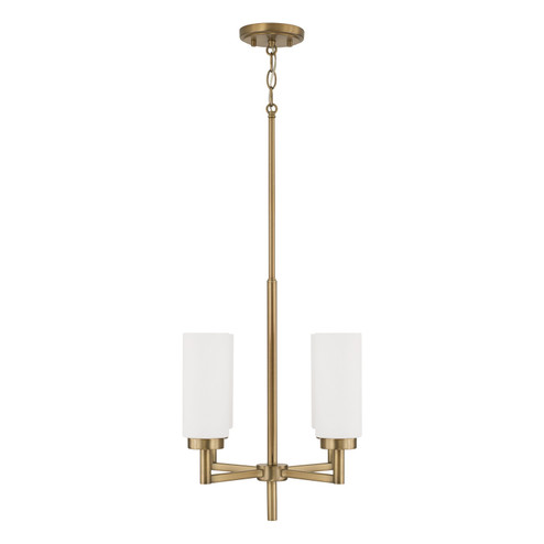 Alyssa Four Light Pendant in Aged Brass (65|351741AD)