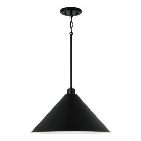 Alden One Light Pendant in Matte Black (65|351311MB)