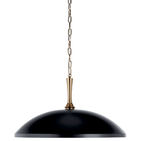 Delarosa One Light Pendant in Black (12|52637BK)