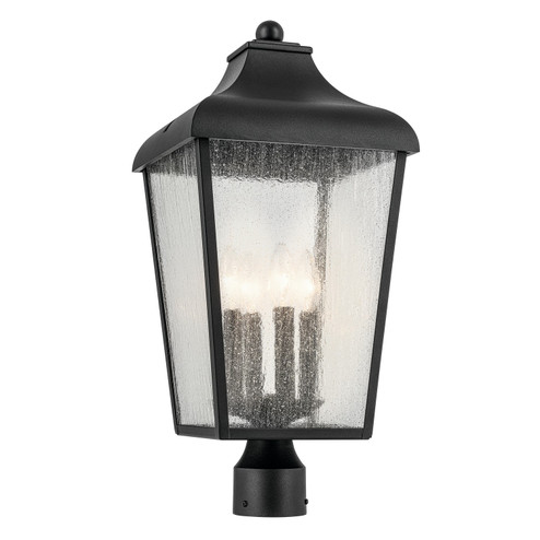 Forestdale Four Light Outdoor Post Mount in Textured Black (12|49739BKT)