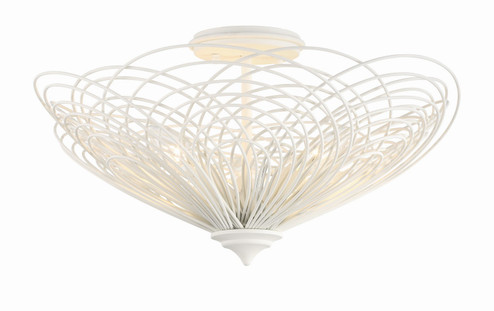 Doral Three Light Semi Flush Mount in Matte White (60|DOR-B7703-MT)