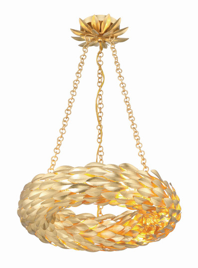 Broche LED Chandelier in Antique Gold (60|535-GA)