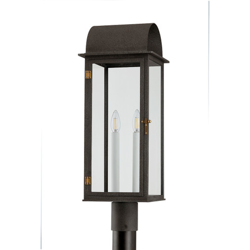 Bohen Two Light Outdoor Post Mount in French Iron (67|P2225-FRN/PBR)