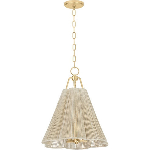 Sonoma Three Light Pendant in Vintage Gold Leaf (67|F3418-VGL)
