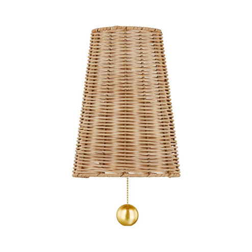 Naida One Light Wall Sconce in Aged Brass (428|H857101-AGB)