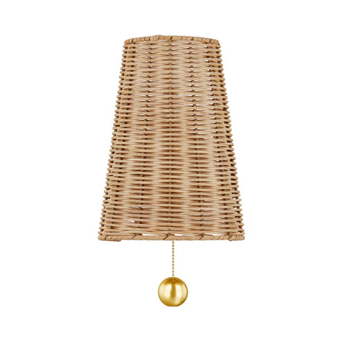 Naida One Light Wall Sconce in Aged Brass (428|H857101-AGB) Naida One Light Wall Sconce in Aged Brass (428|H857101-AGB)