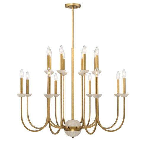 Oakhurst 16 Light Chandelier in Antique Gold (51|1-2296-16-262) Oakhurst 16 Light Chandelier in Antique Gold (51|1-2296-16-262)