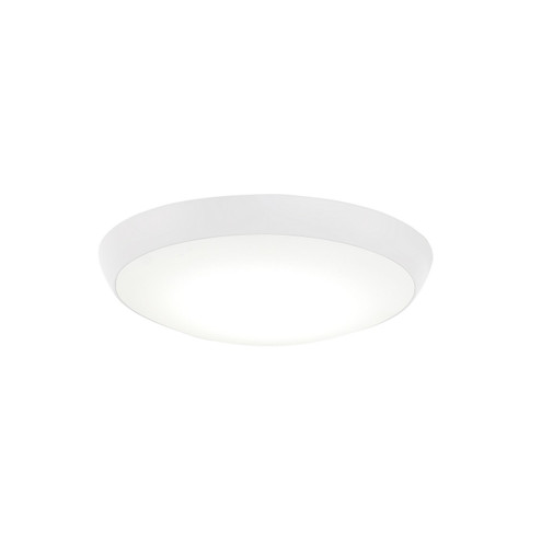 Simple Flush LED Fan Light Kit in Flat White (15|K9873L-WHF)