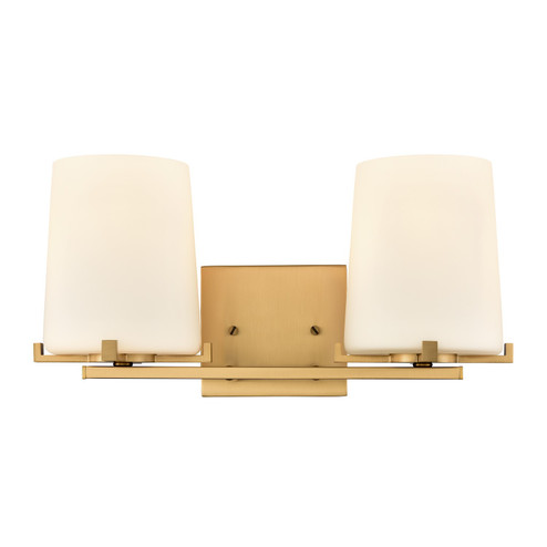 Votisse Two Light Vanity in Lacquered Brass (45|90158/2)