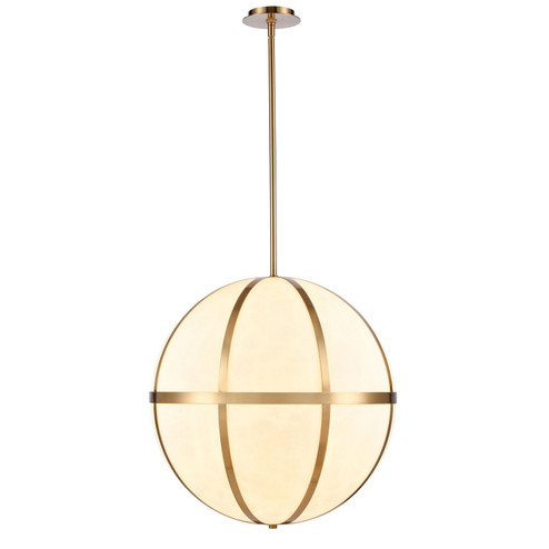 Senter Six Light Pendant in Faux Alabaster (45|63234/6)