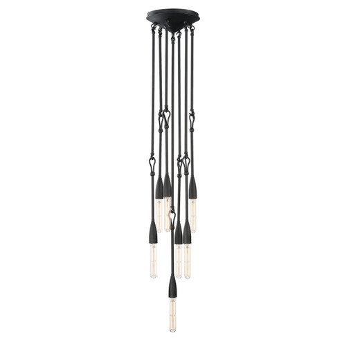Pioneer Seven Light Pendant in Anthracite (16|27716AR) Pioneer Seven Light Pendant in Anthracite (16|27716AR)