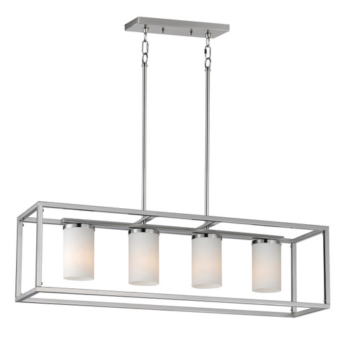 Lateral Four Light Linear Pendant in Satin Nickel (16|10288SWSN)