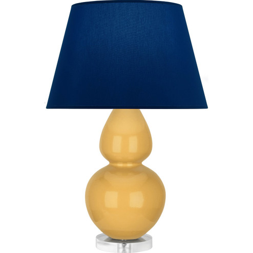 Double Gourd One Light Table Lamp in Sunset Yellow Glazed Ceramic w/Lucite (165|SU23N)