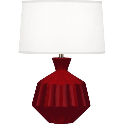 Small Orion One Light Accent Lamp in Sangria Glazed Ceramic (165|SA989)