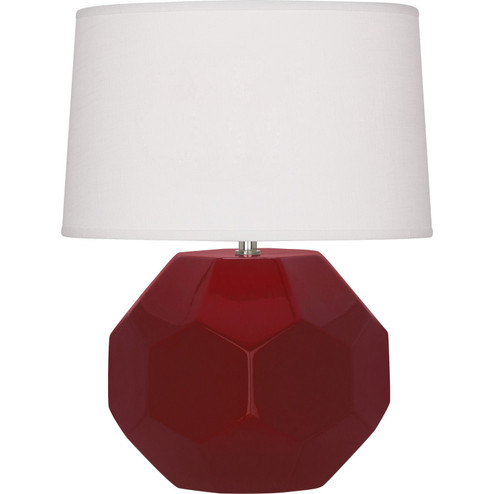 Small Franklin One Light Accent Lamp in Sangria Glazed Ceramic (165|SA02)