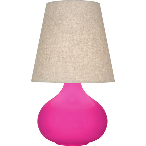 Small June One Light Accent Lamp in Razzle Rose Glazed Ceramic (165|RZ91)
