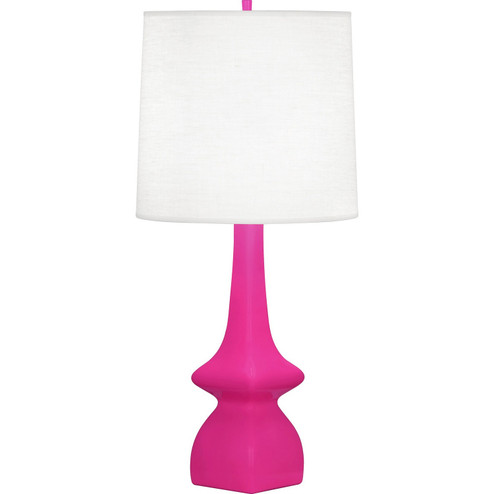 Jasmine One Light Table Lamp in Razzle Rose Glazed Ceramic (165|RZ210)