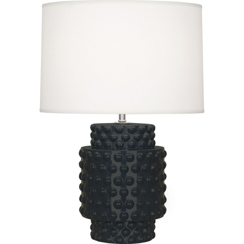 Small Dolly One Light Accent Lamp in Obsidian Glazed Textured Ceramic (165|OS801)
