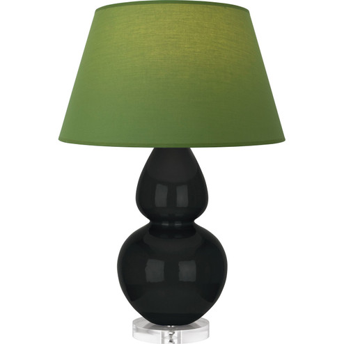 Double Gourd One Light Table Lamp in Obsidian Glazed Ceramic w/Lucite (165|OS23G)