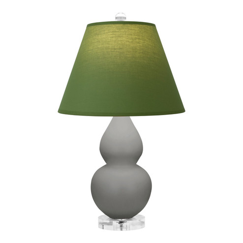 Small Double Gourd One Light Accent Lamp in Matte Smokey Taupe Glazed Ceramic w/Lucite (165|MST53G)
