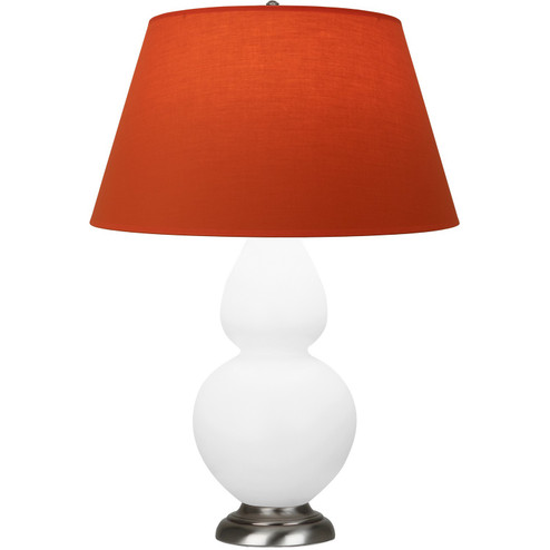Double Gourd One Light Table Lamp in Matte Daisy Glazed Ceramic w/Antique Silvered (165|MDY22T)