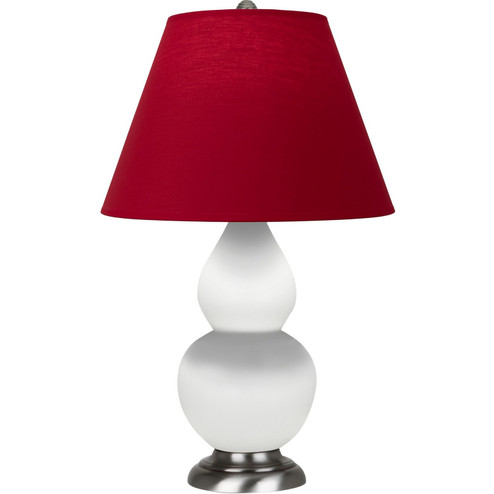 Small Double Gourd One Light Accent Lamp in Matte Daisy Glazed Ceramic w/Antique Silver (165|MDY12R)
