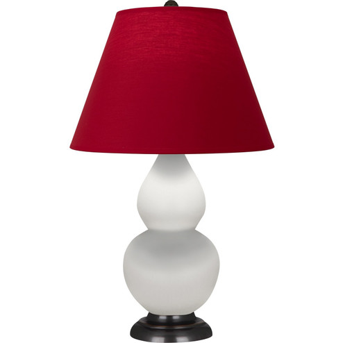 Small Double Gourd One Light Accent Lamp in Matte Daisy Glazed Ceramic w/Deep Patina Bronze (165|MDY11R)