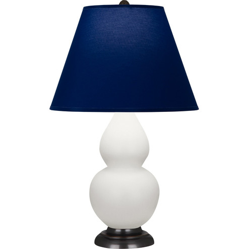 Small Double Gourd One Light Accent Lamp in Matte Daisy Glazed Ceramic w/Deep Patina Bronze (165|MDY11N)