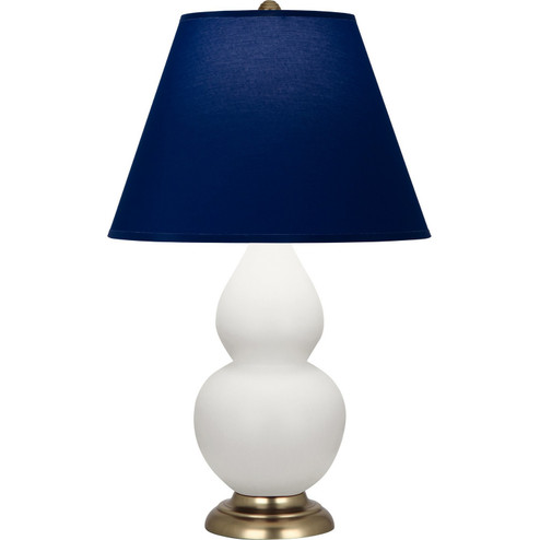 Small Double Gourd One Light Accent Lamp in Matte Daisy Glazed Ceramic w/Antique Natural Brass (165|MDY10N)