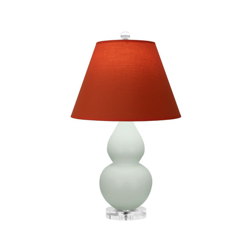 Small Double Gourd One Light Accent Lamp in Matte Celadon Glazed Ceramic w/Lucite (165|MCL53T)