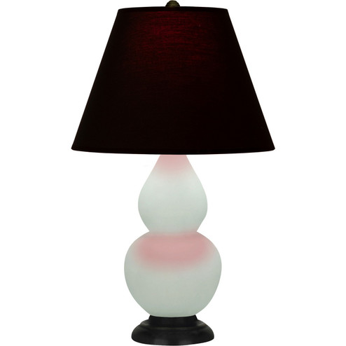 Small Double Gourd One Light Accent Lamp in Matte Celadon Glazed Ceramic w/Deep Patina Bronze (165|MCL51K)