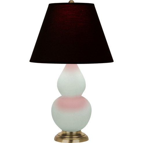 Small Double Gourd One Light Accent Lamp in Matte Celadon Glazed Ceramic w/Antique Natural Brass (165|MCL50K)