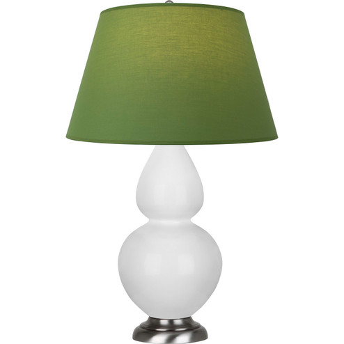 Double Gourd One Light Table Lamp in Daisy Glazed Ceramic w/Antique Silver (165|DY22G)
