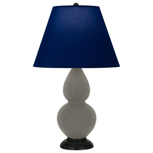 Small Double Gourd One Light Accent Lamp in Ash Glazed Ceramic w/Deep Patina Bronze (165|CR11N)