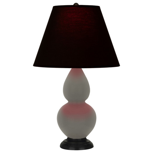 Small Double Gourd One Light Accent Lamp in Ash Glazed Ceramic w/Deep Patina Bronze (165|CR11K)