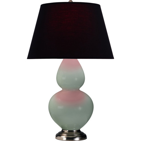 Double Gourd One Light Table Lamp in Celadon Glazed Ceramic w/Antique Silver (165|1791K)