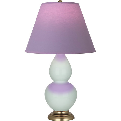 Small Double Gourd One Light Accent Lamp in Celadon Glazed Ceramic w/Antique Natural Brass (165|1786L)