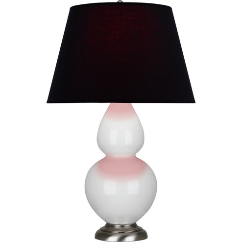 Double Gourd One Light Table Lamp in Lily Glazed Ceramic w/Antique Silver (165|1670K)
