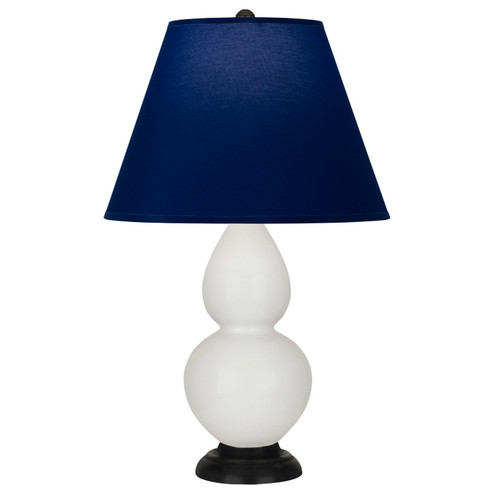 Small Double Gourd One Light Accent Lamp in Lily Glazed Ceramic w/Deep Patina Bronze (165|1650N)