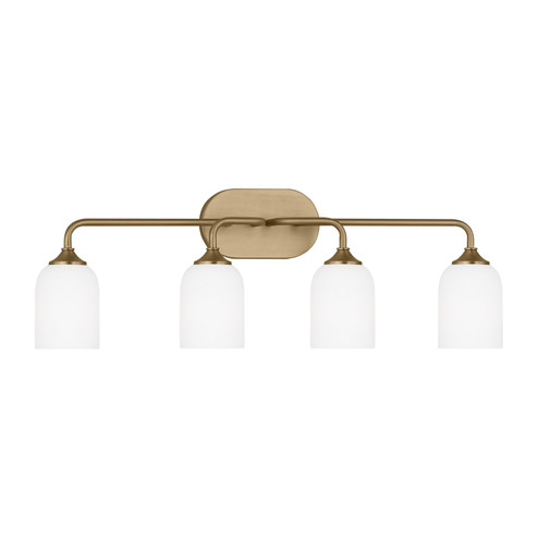 Emile Four Light Vanity in Satin Brass (1|GLV1024SB)