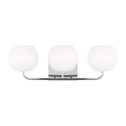 Rory Three Light Vanity in Chrome (1|GLV1013CH)