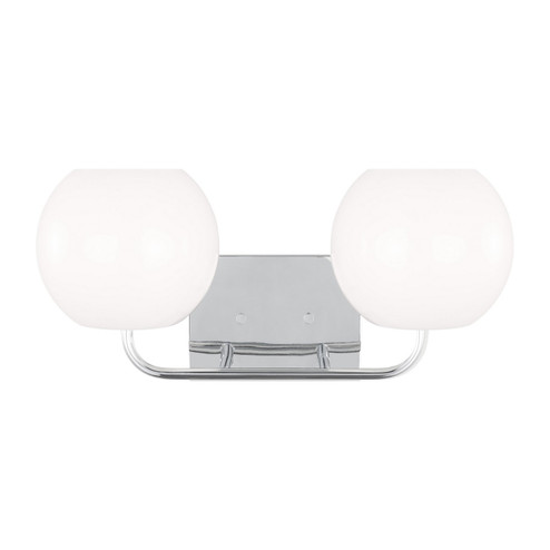 Rory Two Light Vanity in Chrome (1|GLV1012CH)