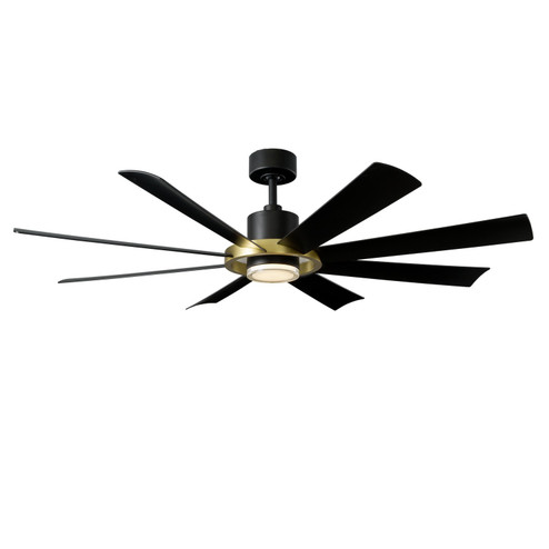 Aura 60'' Ceiling Fan in Soft Brass/Matte Black (441|FR-W2303-60L-SB/MB)