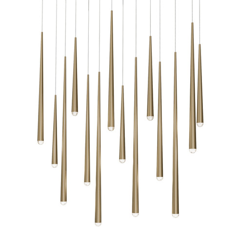 Cascade LED Pendant in Aged Brass (281|PD-41714L-AB) Cascade LED Pendant in Aged Brass (281|PD-41714L-AB)