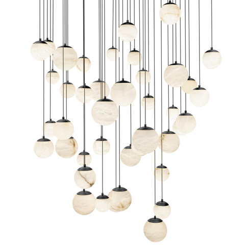 Pisces LED Pendant in Black (281|PD-34441S-BK)