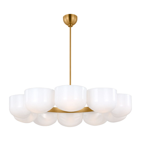 Cheverny Ten Light Chandelier in Burnished Brass (454|LXC11210BBS)