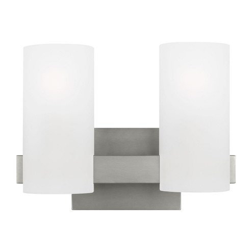 Rhode Two Light Vanity in Brushed Steel (454|DJV1102BS)