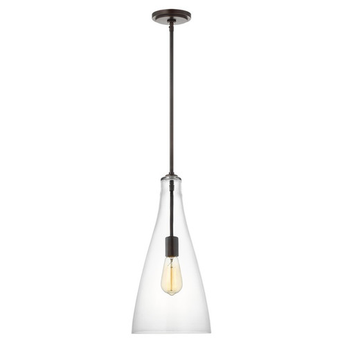 Arilda One Light Pendant in Midnight Black (454|6537001-112)